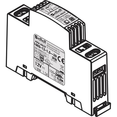 Netzgerät für Hutschiene 1003-12-1.5--20 (1/2)