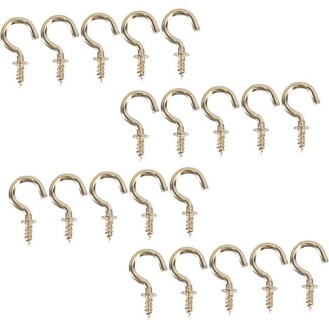 Lot de 50 crochets de plafond, à visser, pour plantes et cadres (1/5)