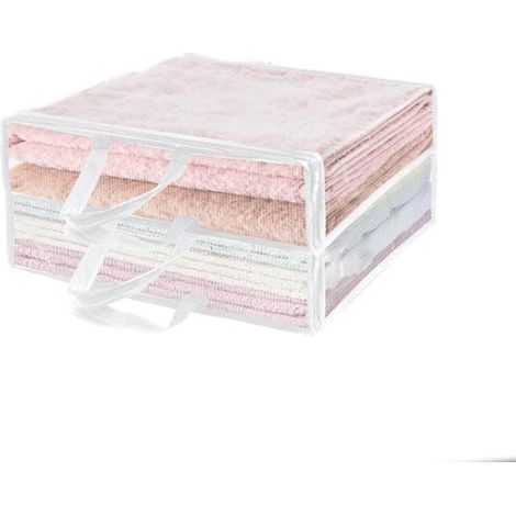 Sacs de rangement - 2 pièces - Déménagement Stockage - Grands Rangements - PVC - Étanche et anti-poussière - Organisateur de garde-robe et sacs de rangement - Pour literie, couettes, quilts - 453513cm (1/5)