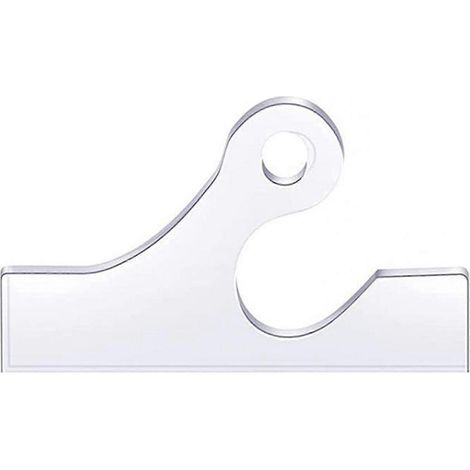 Gabarit de poignée de planche à découper à faire soi-même (1 pièce), pochoirs de traçage angulaires et courbes pour menuisier, outils de guidage réutilisables-C (1/5)