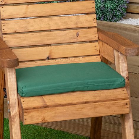 52 x 41cm Cushion Base for Single Wooden Garden Chair in Green (1/5)