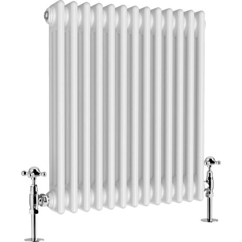 Warmehaus Traditional Triple Column White Radiator 600 x 605mm (1/5)
