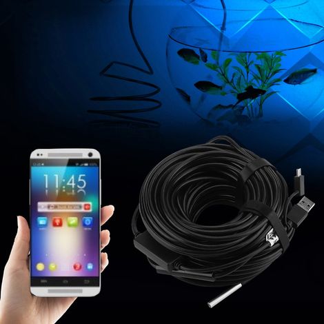 1 Stück 20 Meter 5,5 mm USB-Endoskop mit wasserdichter 720P-Kamera für die Inspektion von Rohrleitungen und Fahrzeugen (1/5)
