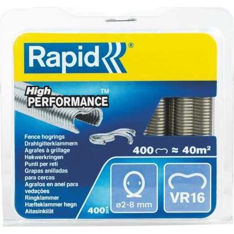 Rapid VR16 Chiodi per rete zincati 400 pezzi