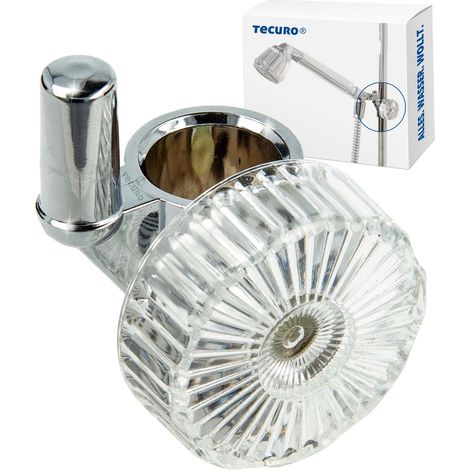 tecuro Zapfen-Schieber Halter für Wandstange Ø 18 mm, verchromt (1/4)