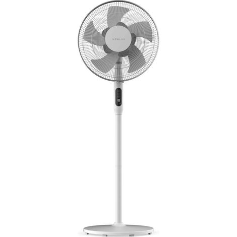 Newlux Ventilador de Pie Blanco Smart W1050 10 Aspas de ø40cm con Mando