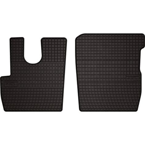 Alfombrillas de goma para camión DAF CF 106, Euro6 (2012-) - negras, montadas (1/5)