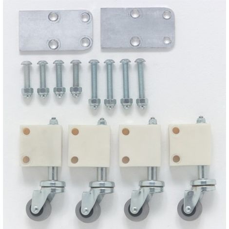 TUBESCA-Comabi - Kit 4 Roues Avec Platine + Visserie