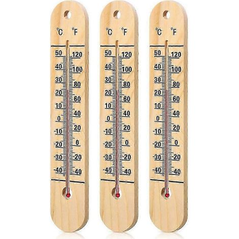 3 thermomètres muraux, grands thermomètres d'intérieur et d'extérieur (1/5)