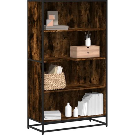 Bücherregal Räuchereiche 80,5x35x139 cm Holzwerkstoff (1/5)