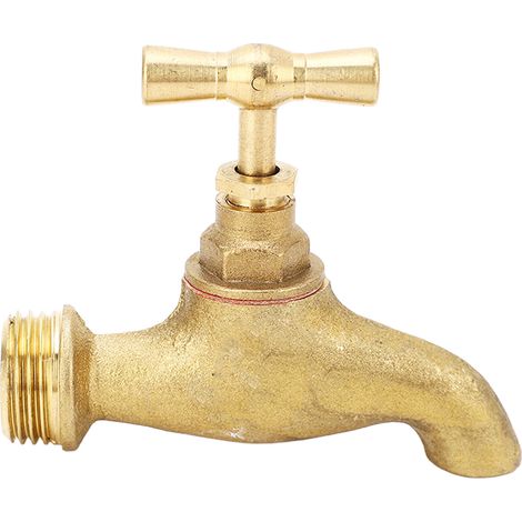 G1/2 Zoll Gewinde-Gartenwasserabsperrventil, Bewässerungsventil mit Außengewinde, wasserdichter Außenwasserhahn, zur Bewässerung. (1/5)