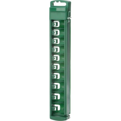 Boîte de rangement pour douilles Sourcing Map, 10 emplacements, en plastique ABS, avec clip fixation