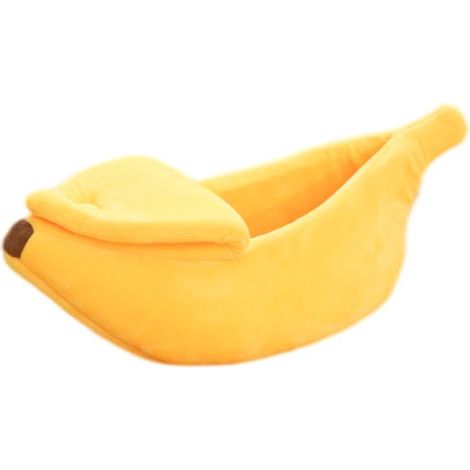 Simpatica cuccia per gatti a forma di banana, taglia media, cuccia natalizia per animali domestici, cuccia morbida e calda, grazioso accessorio per gatti e gattini (1/5)