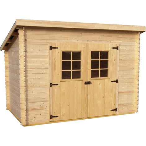 Casetta foresta mod. charente in legno massello ad incastro 20 mm 300x185 con pavimento - Foresta