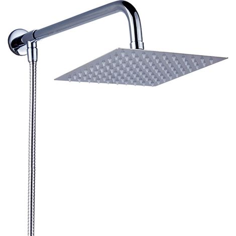 Shower Head - High Turbo Pressure - Large Rainfall - Water Saving Filter - For Bathroom Handheld Use - 1 Unit (1/5)