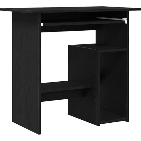 Maison Exclusive - Schreibtisch Schwarz Eichen-Optik 80x45x74 cm