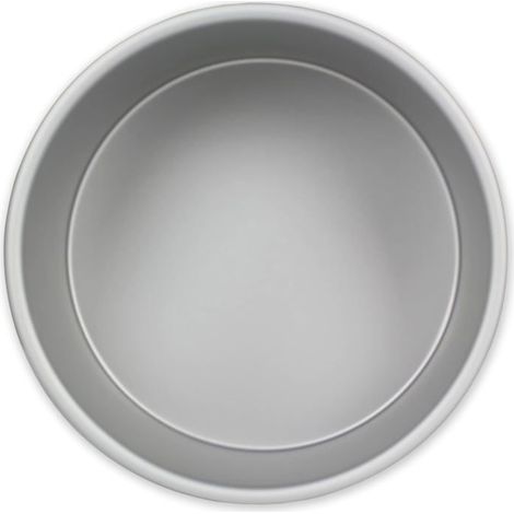 Moule à gâteau rond en aluminium anodisé, 127 mm x 102 mm de profondeur, argent (1/4)