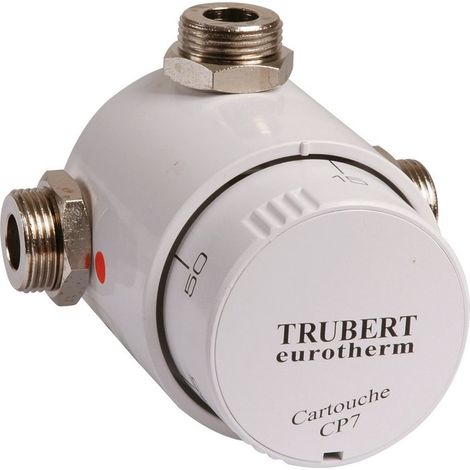 Watts – Mitigeur thermostatique collectif 42 l/min – Corps laiton – Manette graduée 15 à 50°C – Sécurité anti-brûlure – Pression maxi 10 bar (1/5)
