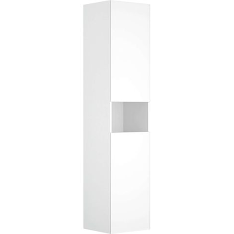 Keuco Stageline - Mobiletto alto, 40x180x36 cm, 2 ante, cardini a destra, bianco 32831300002 (1/5)