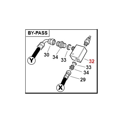 Bypass RMB20 mit Flucom Körper ORIGINAL GIANNI FERRARI 00.41.00.1501