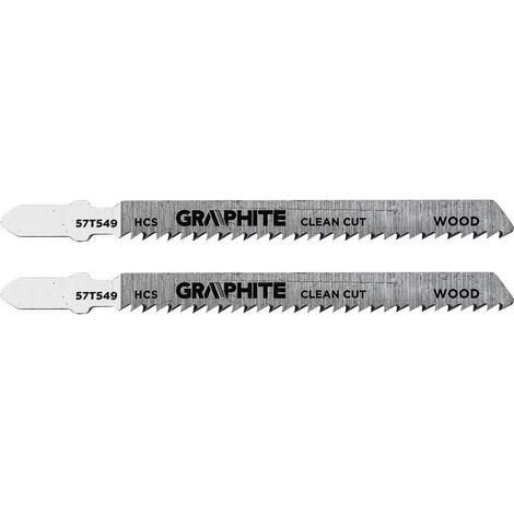 Graphite Stichsägeblätter aus hochkohlenstoffhaltigem Stahl, 2er Pack