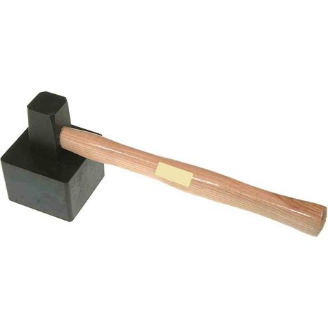 Marteau de carreleur rectangulaire 1500 g, avec tête anvulkanisiertem, 30170150
