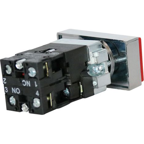 XB2-BW8465 Dual-button, illuminated, self-resetting, on/off metal push-button switch, LAY5, 22mm (1/3)