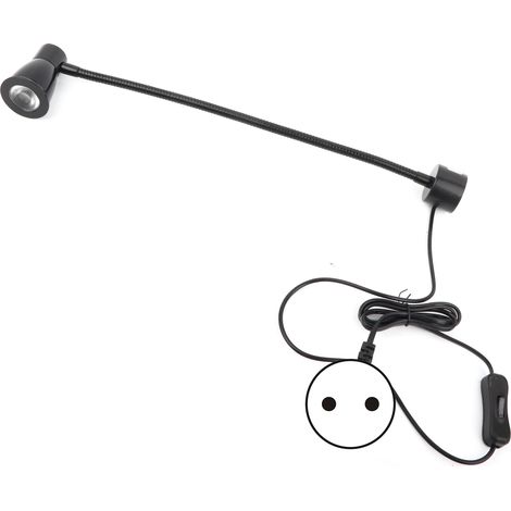 Lampe de travail magnétique 7W LED flexible pour machine à coudre, éclairage industriel, prise EU 110-220V (1/5)
