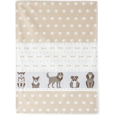 Geschirrtuch 50x70 Hund Aleks beige 8592/1