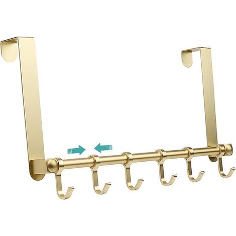 Türhaken mit 6 beweglichen Haken – Gold (1/5)