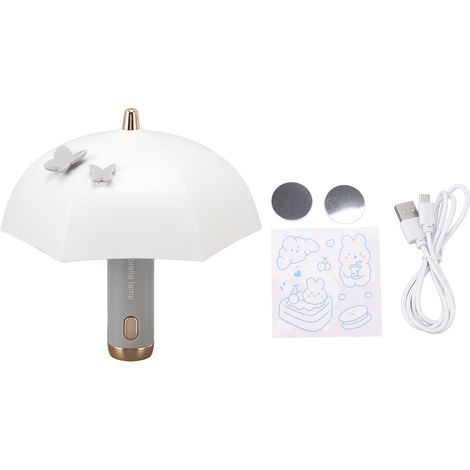 Wiederaufladbare LED-Nachttischlampe über USB mit 3 Beleuchtungsmodi.
