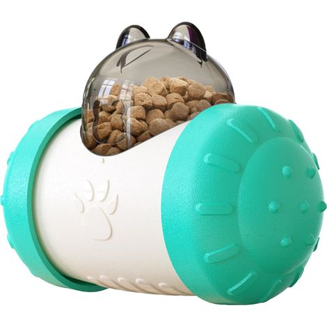 Interaktiver Leckerli-Spender mit langsamer Futterzufuhr, Spielzeug für Hunde und Katzen, säureblau (1/5)