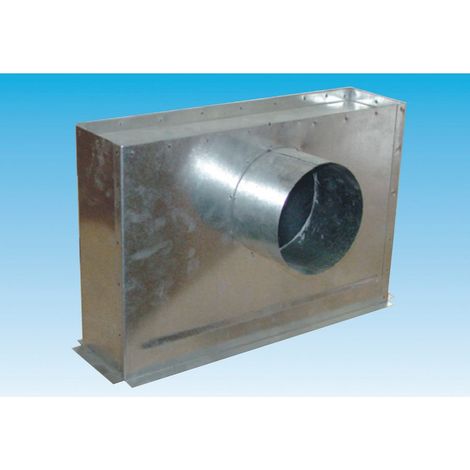 Plénum isolé, raccord latéral D315mm, pour GSAO/GRAI/GRMC/GRL/GFE D600 x 400mm S&P (UNELVENT) 870239