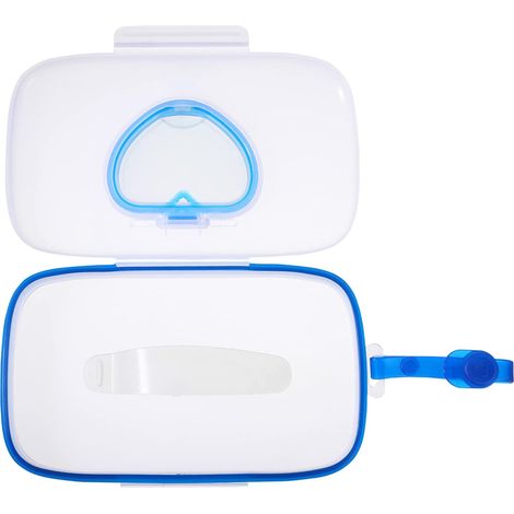 Boîte de 2 lingettes humides (blanc + bleu) (1/3)