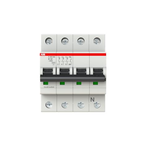 Disjoncteur S200 3P+N B 32 6kA NA - ABB2CDS253103R0325