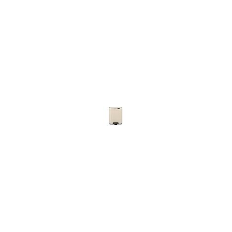 Brabantia Bo Pedal Cubo de basura 7L (beige claro), papelera cocina con diseño compacto y sistema de apertura con pedal, cubo basura reciclaje con cubo extraíble, incluye bolsas PerfectFit