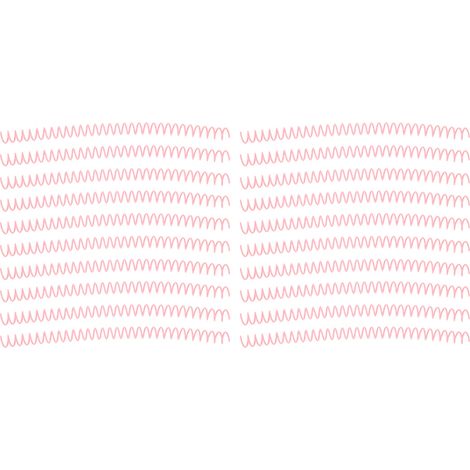 20 Pièces Bobine Spirale 30 Trous pour Cheveux Épais, Diamètre 13mm, Rose - Lot Grande Capacité (1/5)