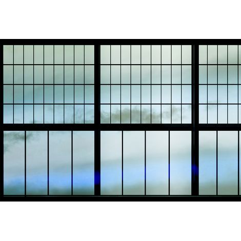 Papier peint panoramique ciel élégant Tapisserie panoramique trompe l’œil pour bureau Papier peint panoramique salon motif nuage (1/3)