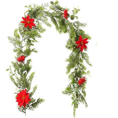 Guirlande De Feuillage Artificiel - Branches De Pin Avec Aiguilles Réalistes - Pour Couronnes Et Compositions Florales - 1 Pièce (1/5)