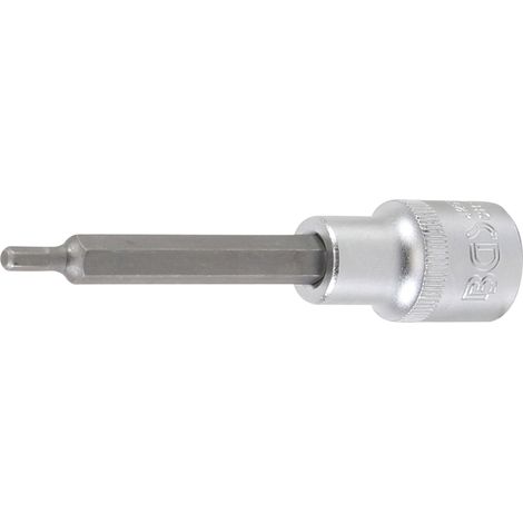 BGS Bit-Einsatz  Lunghezza 100  mm Attacco  quadro interno  12,5 mm  (1/2") Esagono  incassato 4  mm -  4259 (1/2)
