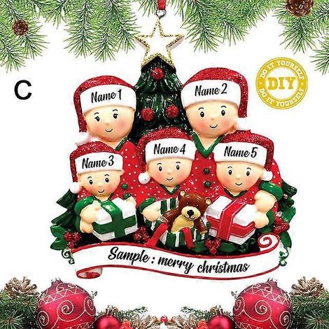 Pendentif de Noël rétro en fer, style antique, Père Noël et avion, décoration à suspendre au sapin, ornements, décoration de fête C2 (1/5)
