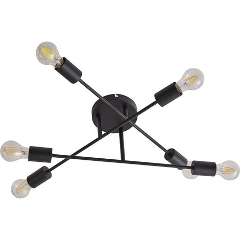 Lindby Lámpara de techo 'Estar' en Negro Metal