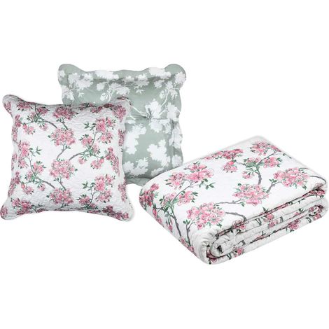 Set couvre lit boutis Atamie et 2 taies taille 260 x 240 cm (1/4)