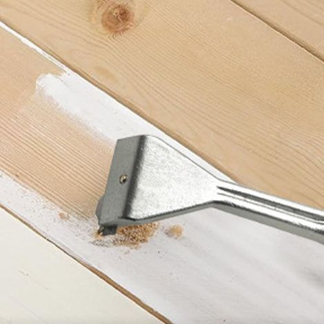 Grattoir en carbure ergonomique de 6,35 cm (2 1/2 po) pour décaper la peinture, le vernis, la colle, le mastic et les rayures. (1/4)