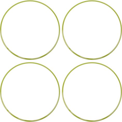 4 anneaux protection jante 16 pouces anti-rayures – Auto-adhésif décoratif bord moyeu voiture vert fluo, carrosserie (1/5)