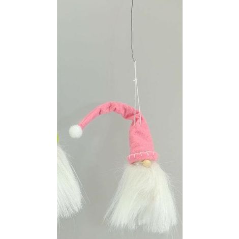 Babbo natalizio rosa da decorazioni per albero di natale addobbi da casa (1/5)