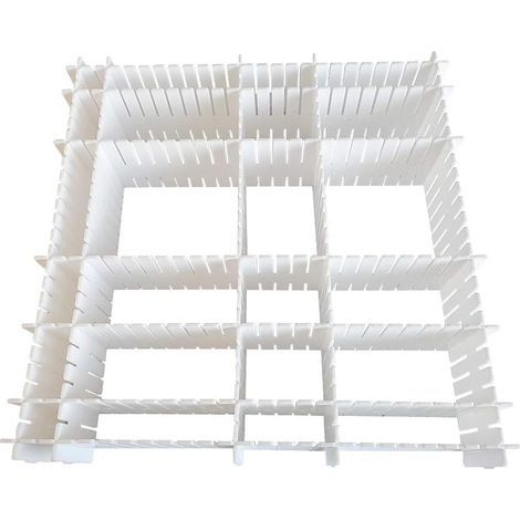Longziming – Séparateurs de tiroir réglables 12 pièces – Dimensions 32,4 x 7 cm – Plastique flexible et robuste – Pour organisation sous-vêtements et maquillage (1/5)