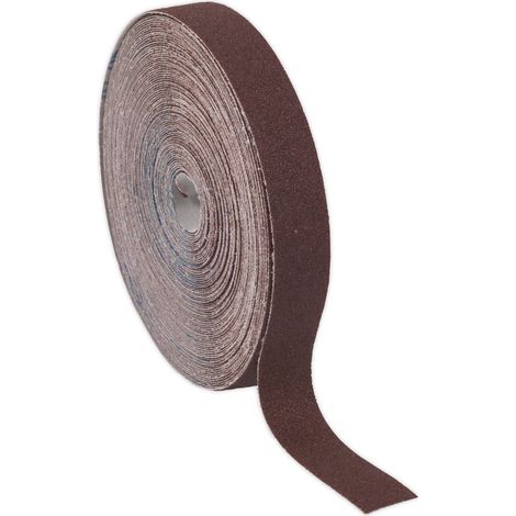 Sealey Emery Roll Brown 25mm x 50m 80Grit ERB255080