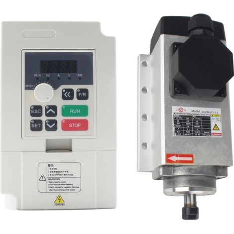 Motor de husillo, 1,5 kW de potencia, diseño refrigerado por aire, Kit 2 (1/2)