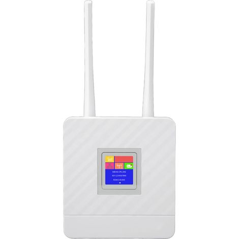 Routeur sans fil 4G LTE avec emplacement pour carte SIM Cat4 déverrouillé, point d'accès Wi-Fi mobile avec 2 antennes, prise américaine 100-240 V (1/5)